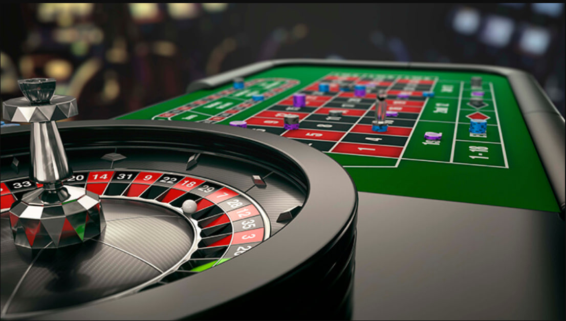 A vibrant shot of the casino floor at Choctaw or a concert at the Grand Theater.